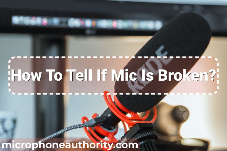 How To Tell If Mic Is Broken?